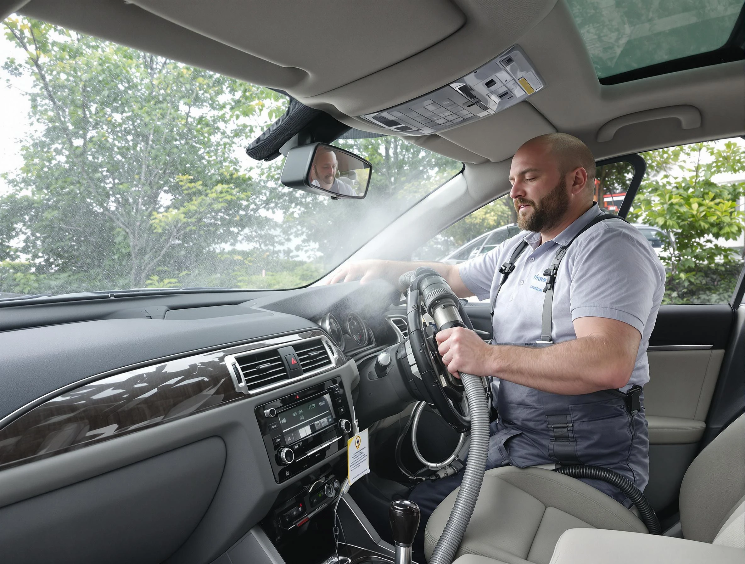 Gold Canyon Air Duct Cleaning specialist performing professional car duct cleaning in Gold Canyon