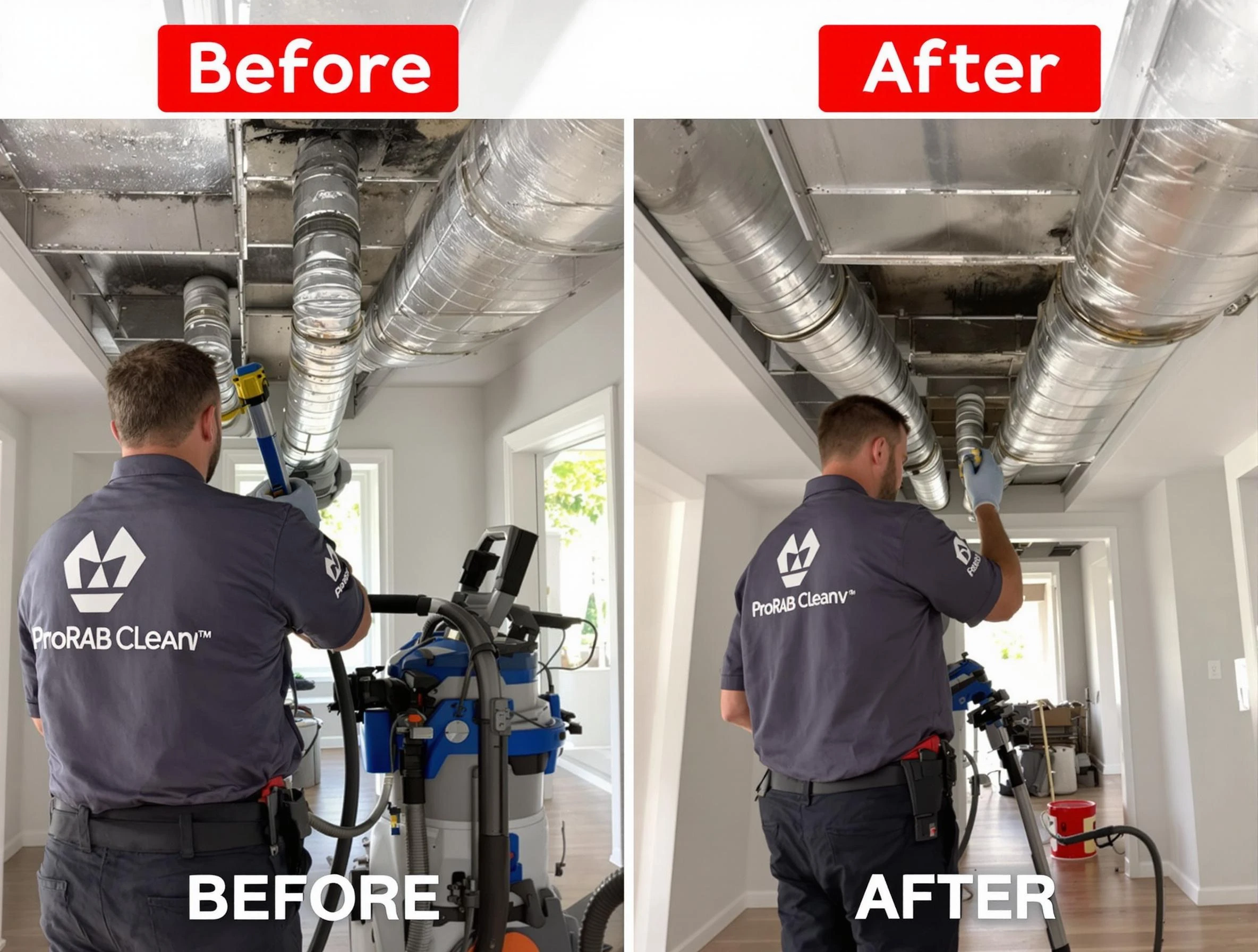 Gold Canyon Air Duct Cleaning expert performing thorough residential duct cleaning in a Gold Canyon home